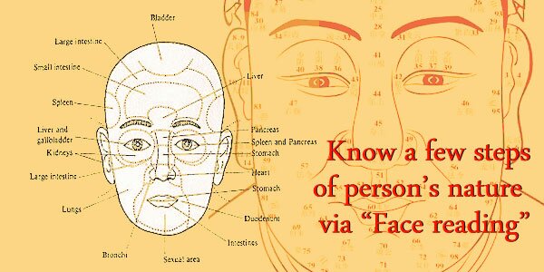 Know a few steps of person’s nature via Face reading